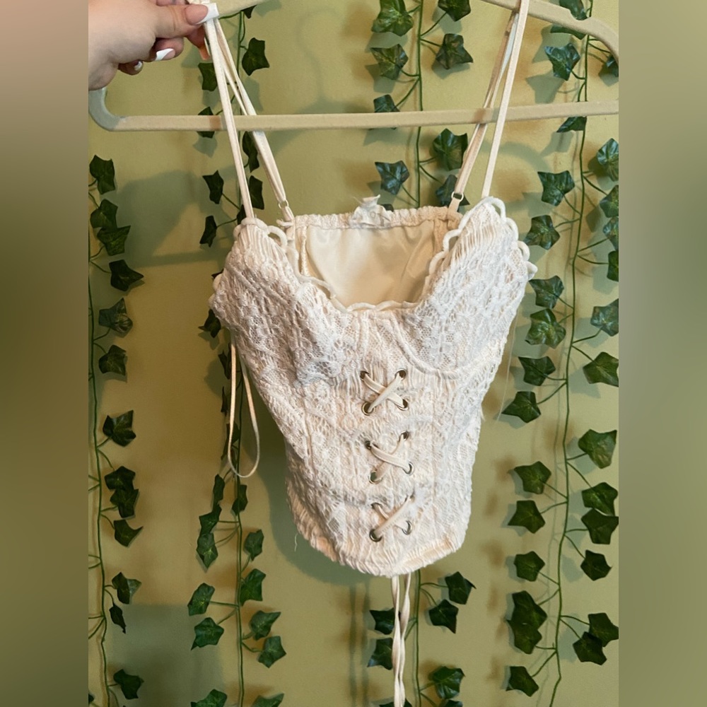 Size XS White Corset Top Meraki